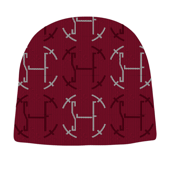 SLF Knit Beanie Hat Red