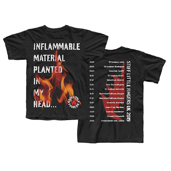 INFLAMMABLE 2019 TOUR BLACK TEE
