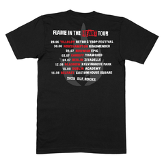Flame In The Heart Summer 2025 Tour T-Shirt Black