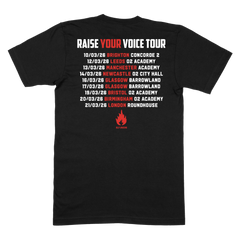 Raise Your Voice Black Tour T-Shirt