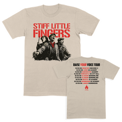 Raise Your Voice Ecru Tour T-Shirt - PRE-ORDER