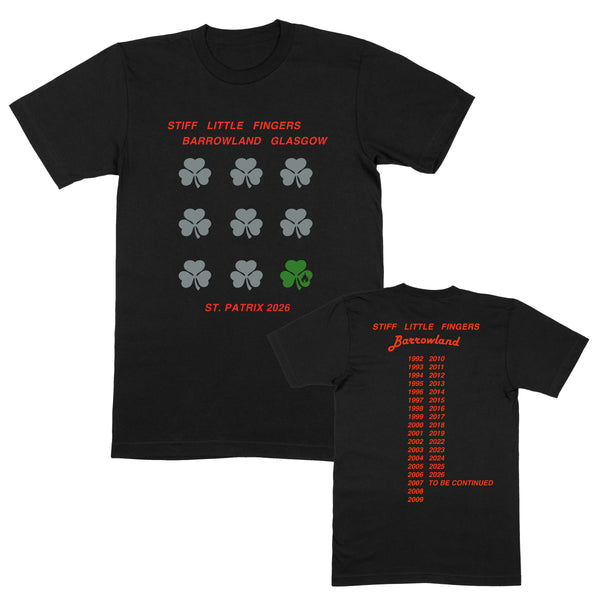 Barrowland Shamrock 2026 Event T-Shirt Black