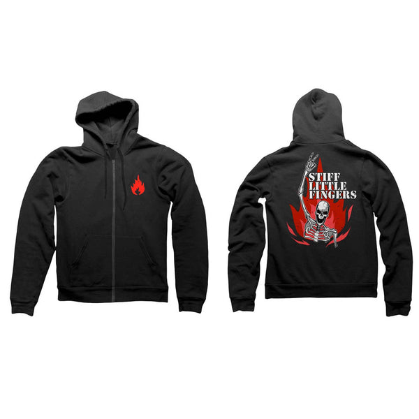 Flame Black Hoody