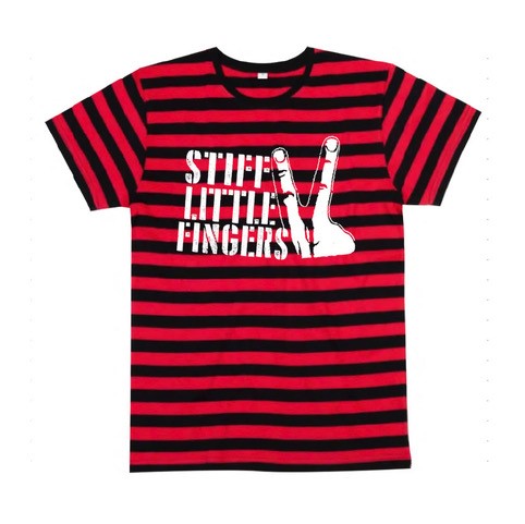 Stencil Fingers Black and Red T-Shirt